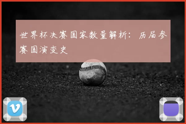 世界杯决赛国家数量解析：历届参赛国演变史